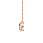 Three Prong Heart Diamond Pendant