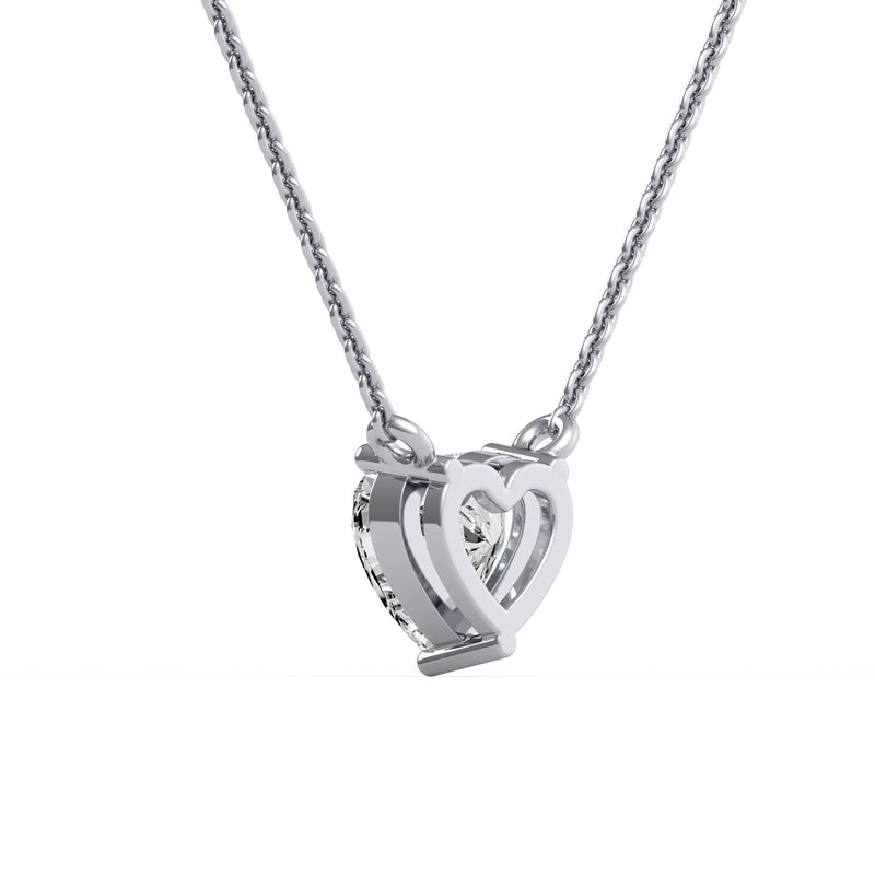 Duo Heart Pear Diamond Pendant