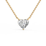 Duo Heart Pear Diamond Pendant