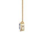 Three Prong Heart Diamond Pendant