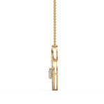 Duo Heart Pear Diamond Pendant
