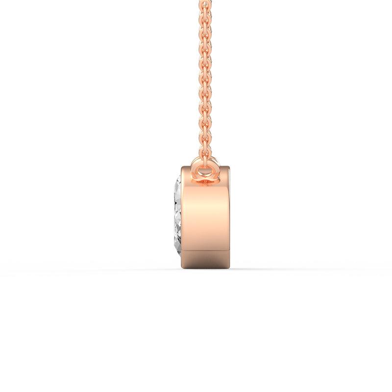 Classic Oval Toi et Moi Diamond Pendant