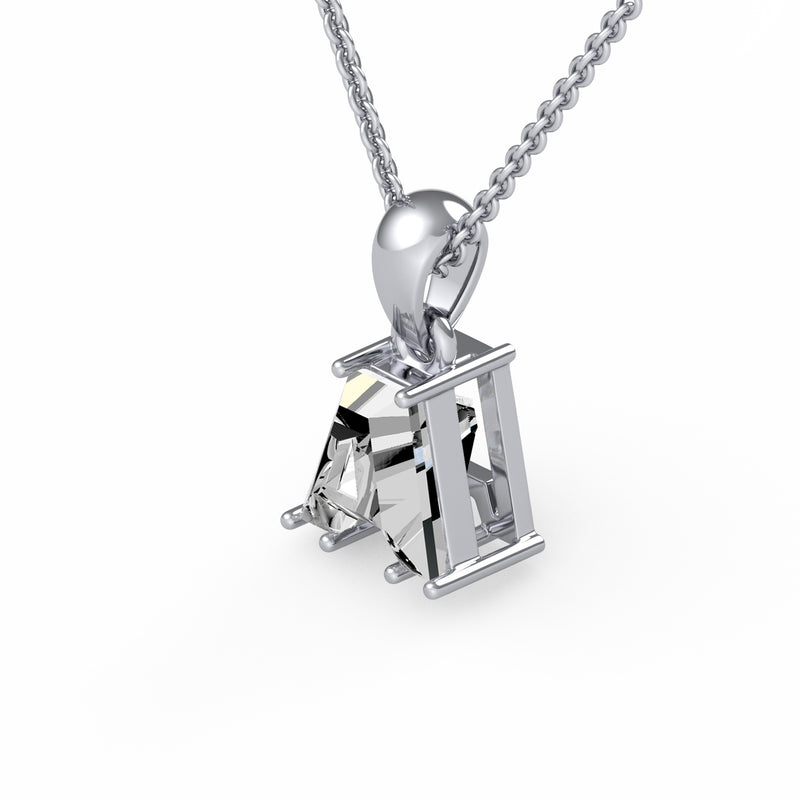 Classic A Diamond Initial Pendant