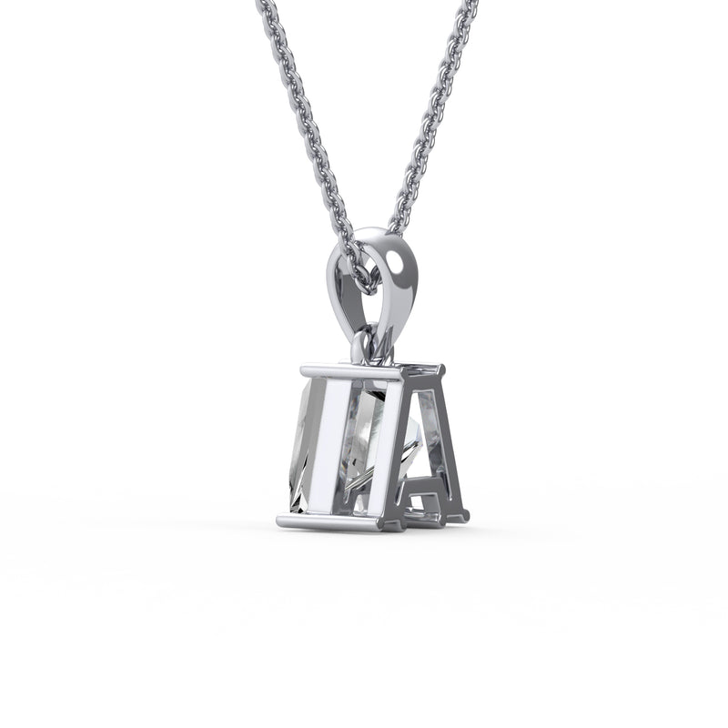 Classic A Diamond Initial Pendant