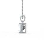 Classic A Diamond Initial Pendant