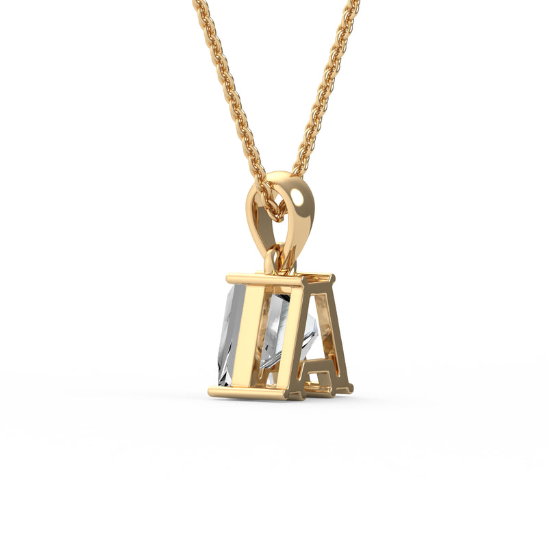 Classic A Diamond Initial Pendant