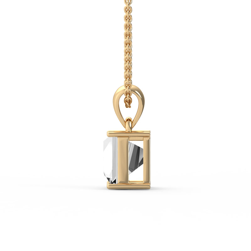 Classic A Diamond Initial Pendant