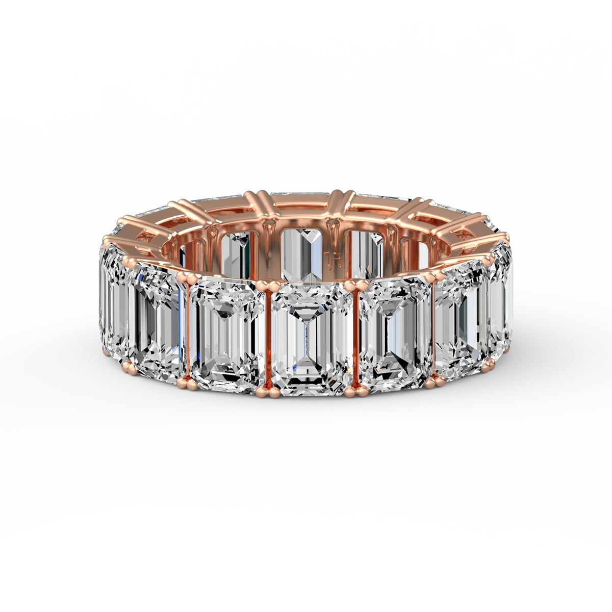 Emerald 14ct Eternity Band R-480
