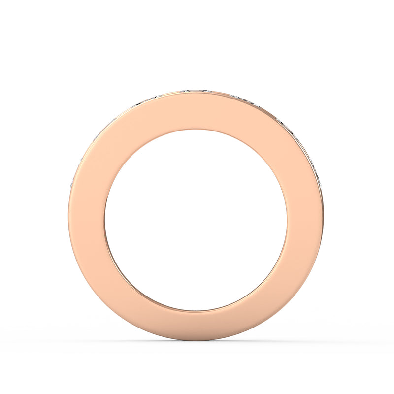 Princess Cut Channel Ring