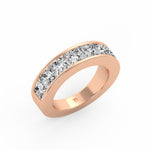 Princess Cut Channel Ring