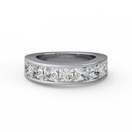 Princess Cut Channel Ring