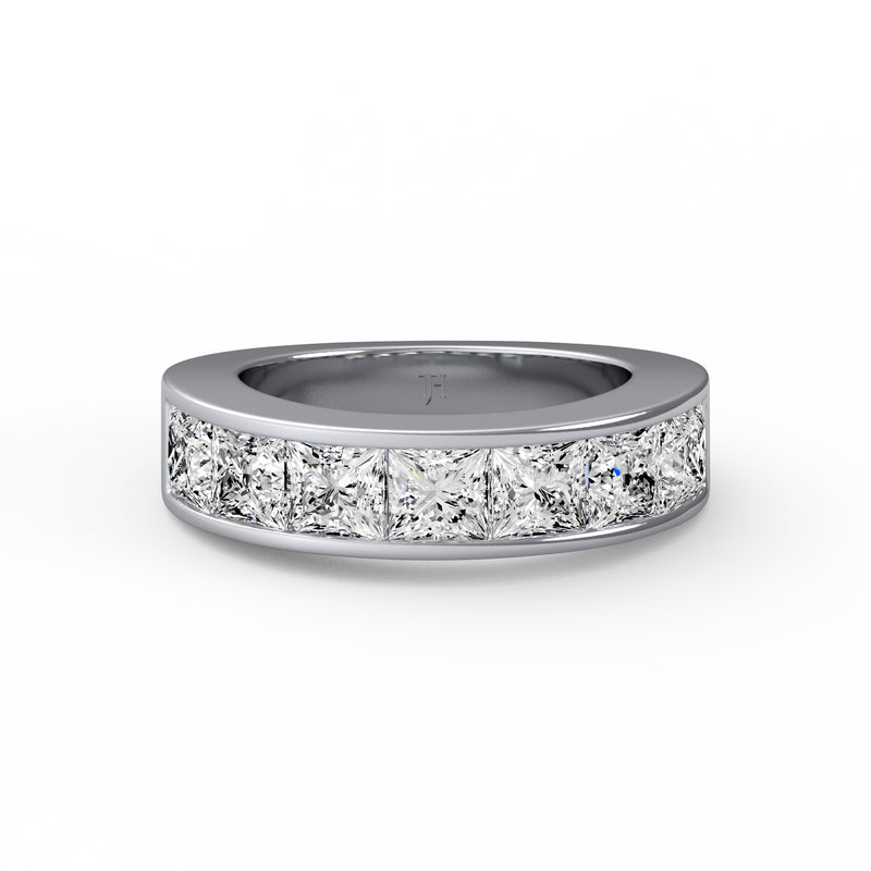 Princess Cut Channel Ring