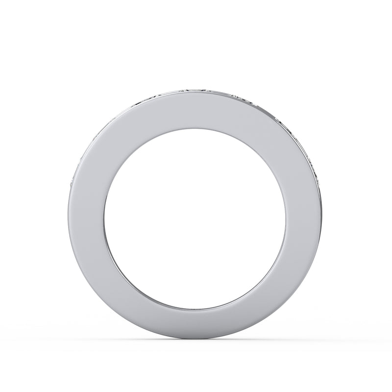 Princess Cut Channel Ring