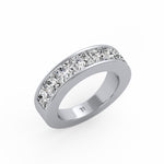 Princess Cut Channel Ring