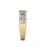 Princess Cut Channel Ring