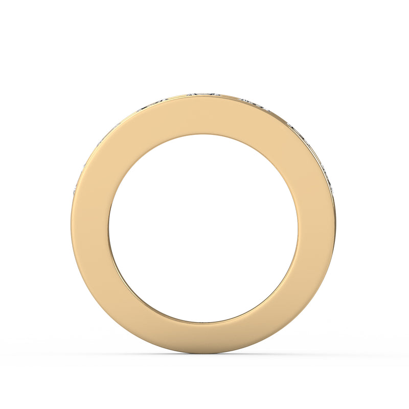 Princess Cut Channel Ring