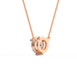 Three Prong Round Diamond Pendant