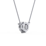 Three Prong Round Diamond Pendant