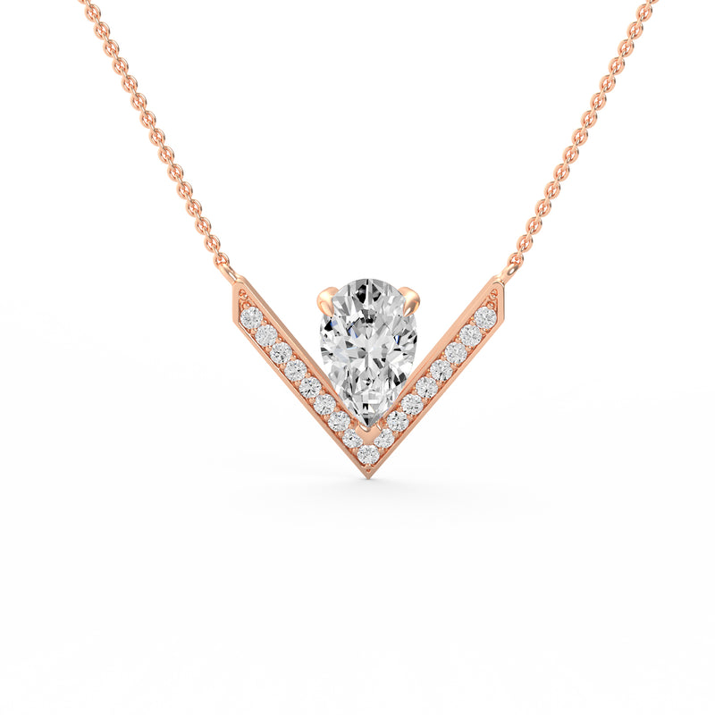 Pear Diamond Accent Pendant