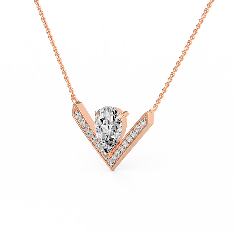 Pear Diamond Accent Pendant