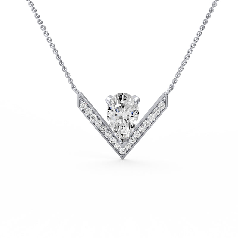 Pear Diamond Accent Pendant