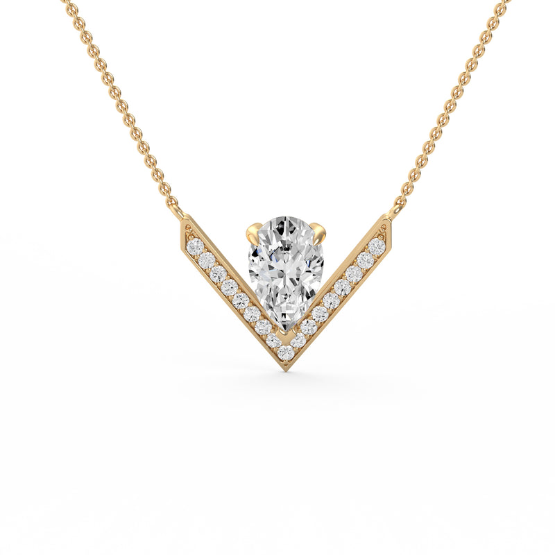 Pear Diamond Accent Pendant