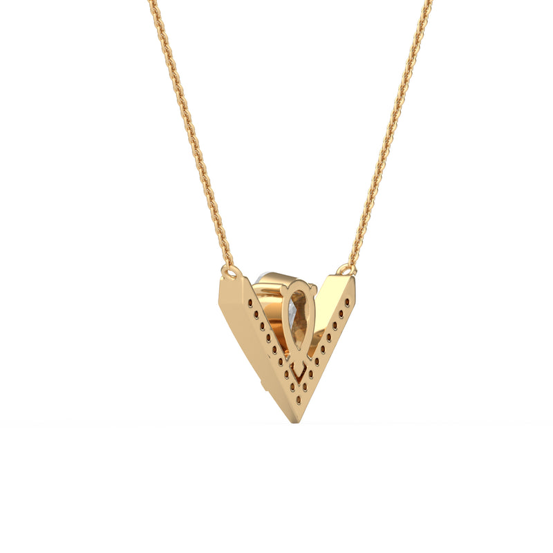 Pear Diamond Accent Pendant