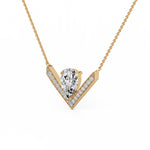 Pear Diamond Accent Pendant