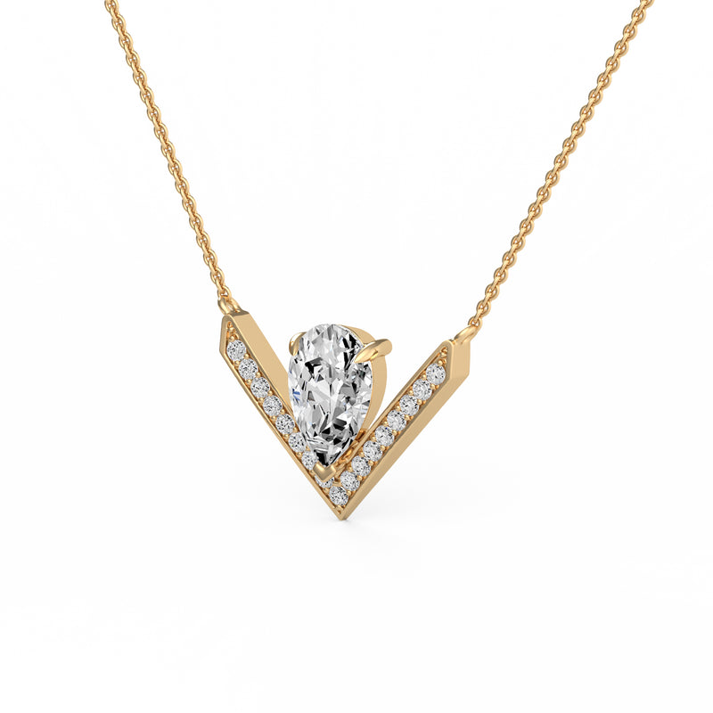 Pear Diamond Accent Pendant