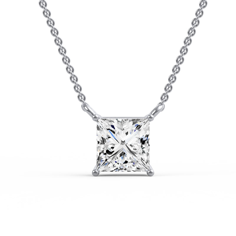 Classic Princess Diamond Pendant